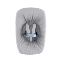 Pack chaise haute tripp trapp hêtre blanc + newborn set gris