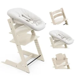 Pack chaise haute tripp trapp avec son newborn set et son baby set vanilla white