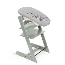 Pack chaise haute tripp trapp avec son newborn set et son baby set glacier green