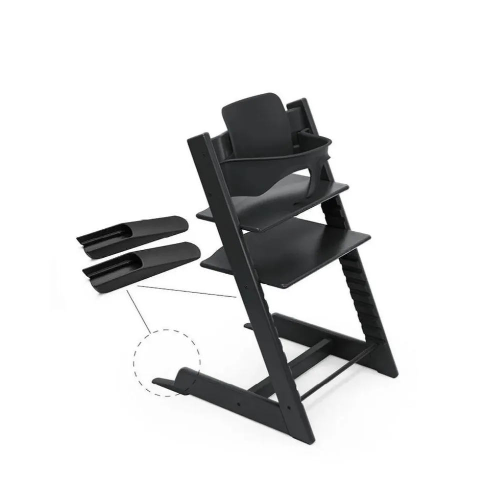 Pack chaise haute tripp trapp avec son newborn set et son baby set black