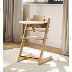 Pack chaise haute tripp trapp avec son baby set et sa tablette noir