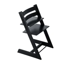Pack chaise haute tripp trapp avec son baby set et sa tablette noir