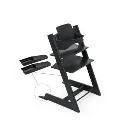 Pack chaise haute tripp trapp et son baby set noir