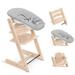 Pack chaise haute tripp trapp avec son newborn set et son baby set naturel