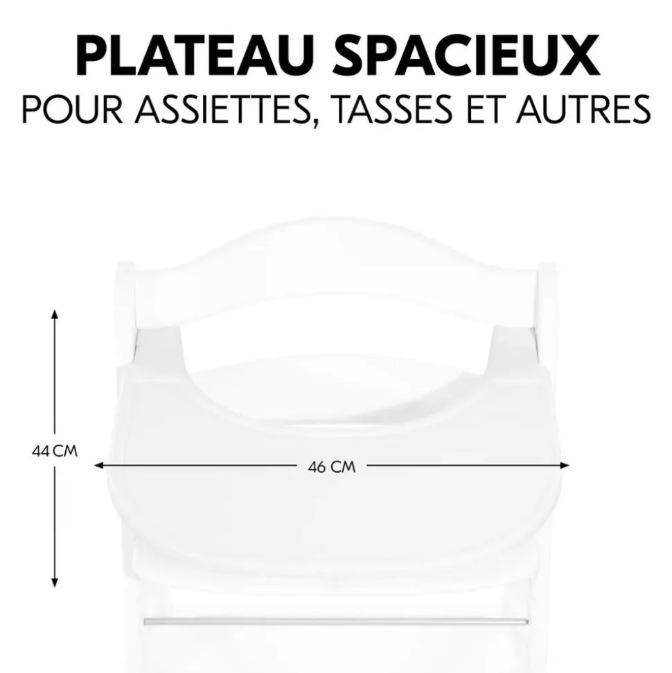 Pack chaise haute évolutive alpha naturelle avec tablette alpha click tray white+alpha cosy select jersey charcoal
