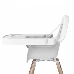 Pack chaise haute évolutive evolu 2 blanche + tablette blanche