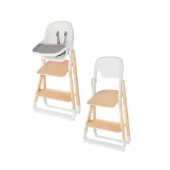 Pack chaise haute évolutive evolve + siège bébé bois naturel