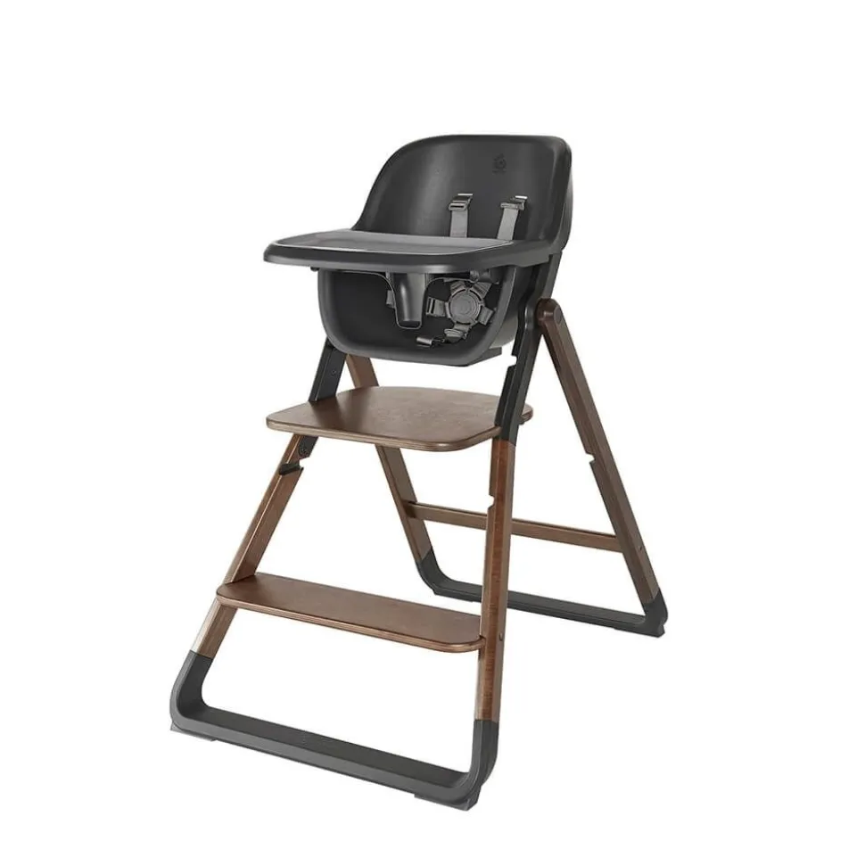 Pack chaise haute évolutive evolve + siège bébé bois foncé