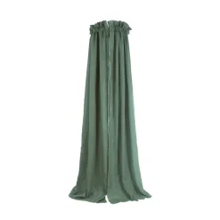 Pack ciel de lit vintage 155 cm ash green + flèche de lit blanche