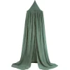 Pack ciel de lit vintage 245 cm ash green + flèche de lit blanche