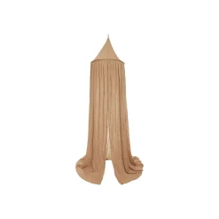 Pack ciel de lit vintage 245 cm biscuit + flèche de lit blanche