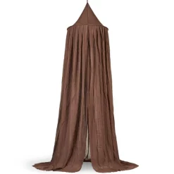 Pack ciel de lit vintage 245 cm chestnut + flèche de lit blanche