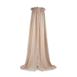 Pack ciel de lit vintage 155 cm nougat + flèche de lit blanche