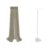 Pack ciel de lit vintage 155 cm olive + flèche de lit blanche
