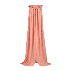 Pack ciel de lit vintage 155 cm rosewood + flèche de lit blanche