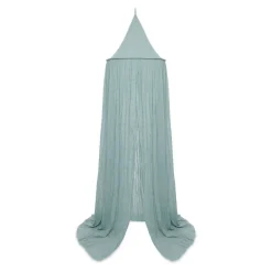 Pack ciel de lit vintage 245 cm sea green + flèche de lit messing gold