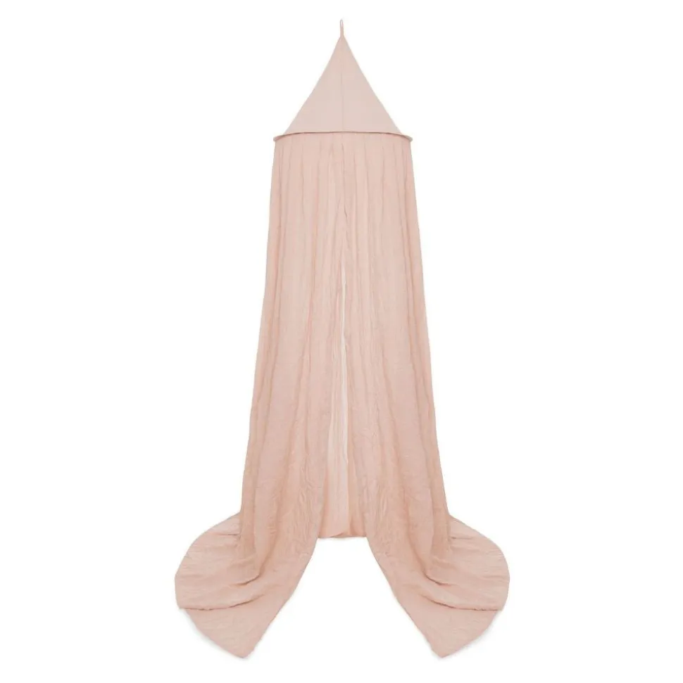 Pack ciel de lit vintage 245 cm wild rose + flèche de lit messing gold