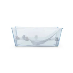 Pack complet baignoire flexi bath ocean blue + support + transat nouveau-né