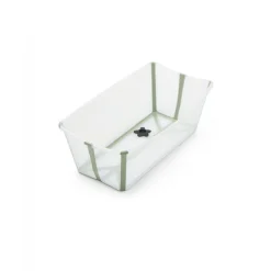 Pack complet baignoire flexi bath vert + support + transat nouveau-né