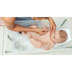 Pack complet baignoire flexi bath sandy beige + support + transat nouveau-né