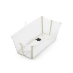 Pack complet baignoire flexi bath sandy beige + support + transat nouveau-né