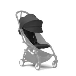 Pack couleur 6+ assise pour poussette yoyo 3 noir