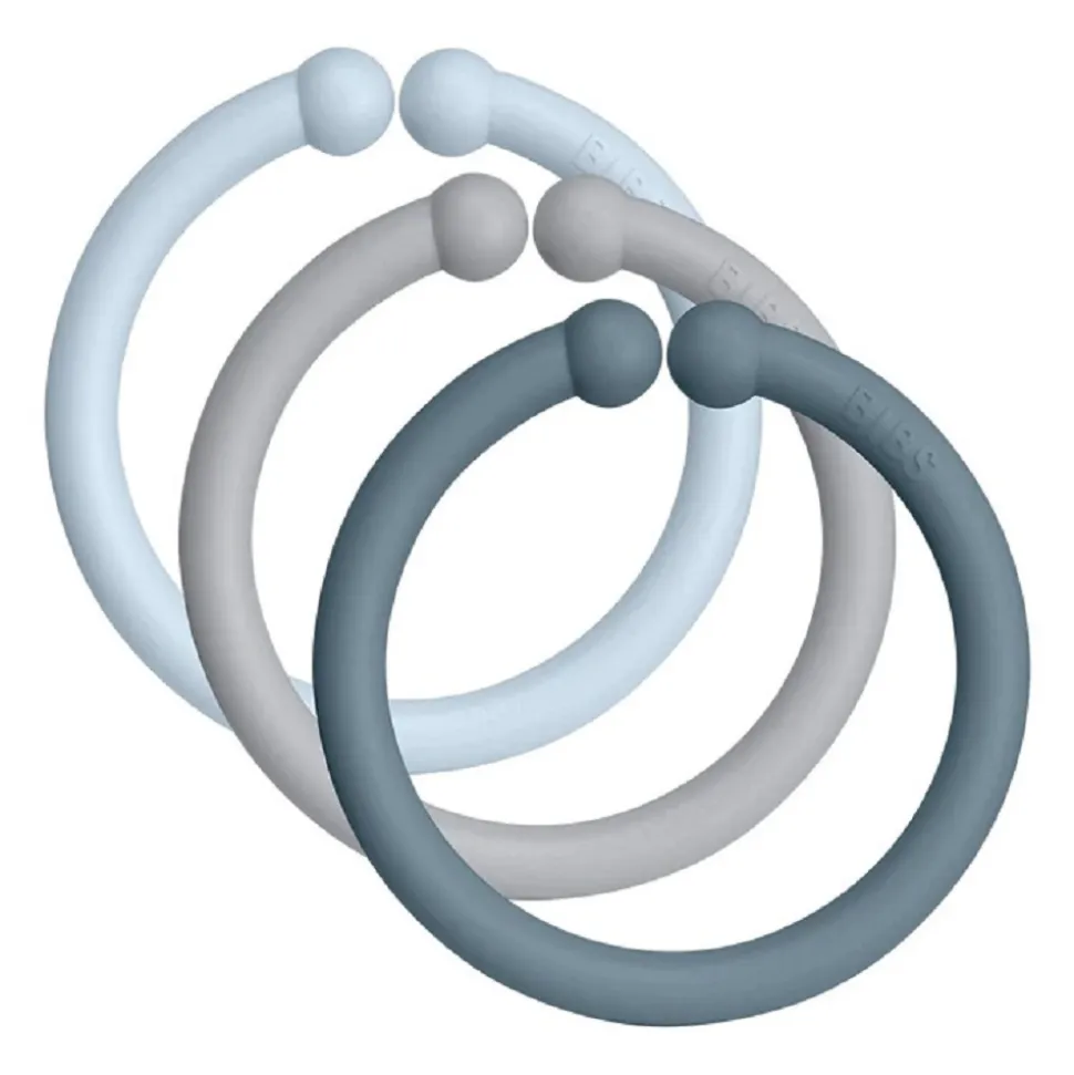 Pack de 3 attaches tétine anneaux loops