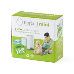 Pack de 3 recharges poubelle à couches 9l
