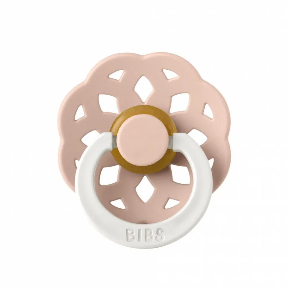 Pack de 2 sucettes bohème caoutchouc phosphorescente 0-6 mois blush et vanilla