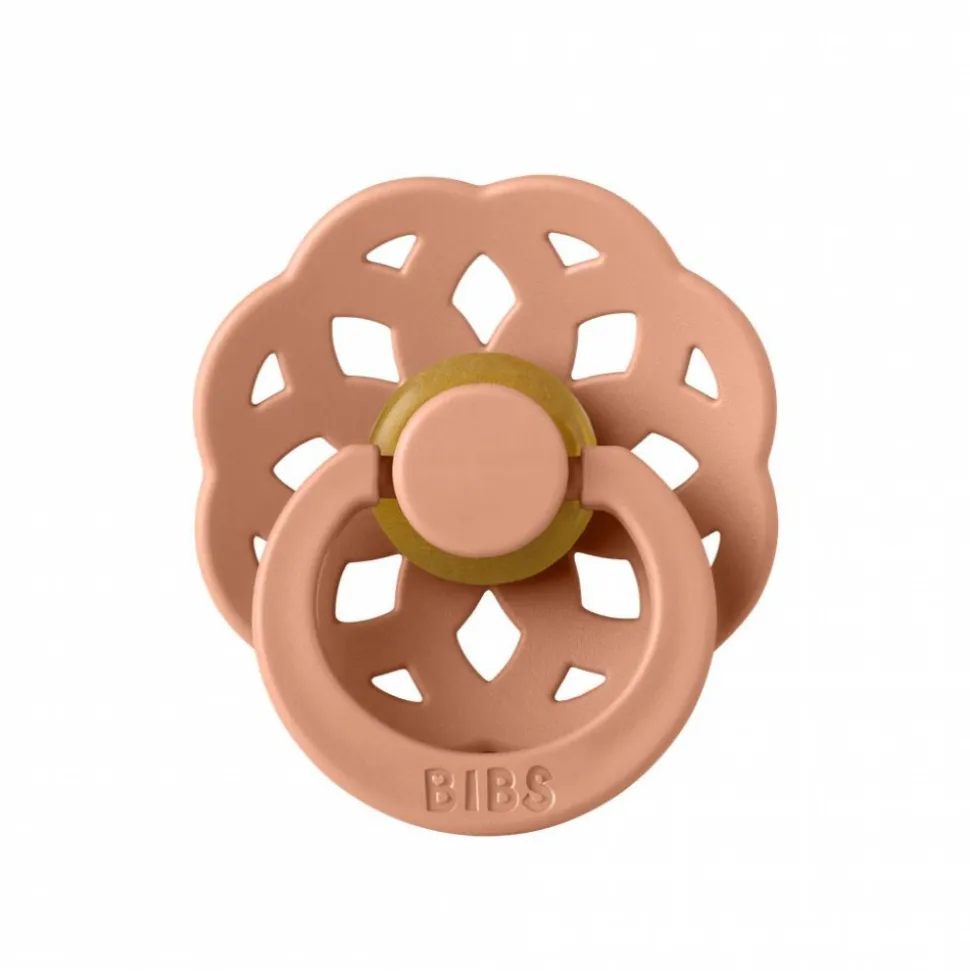 Pack de 2 sucettes bohème caoutchouc 0-6 mois peach et woodchuck
