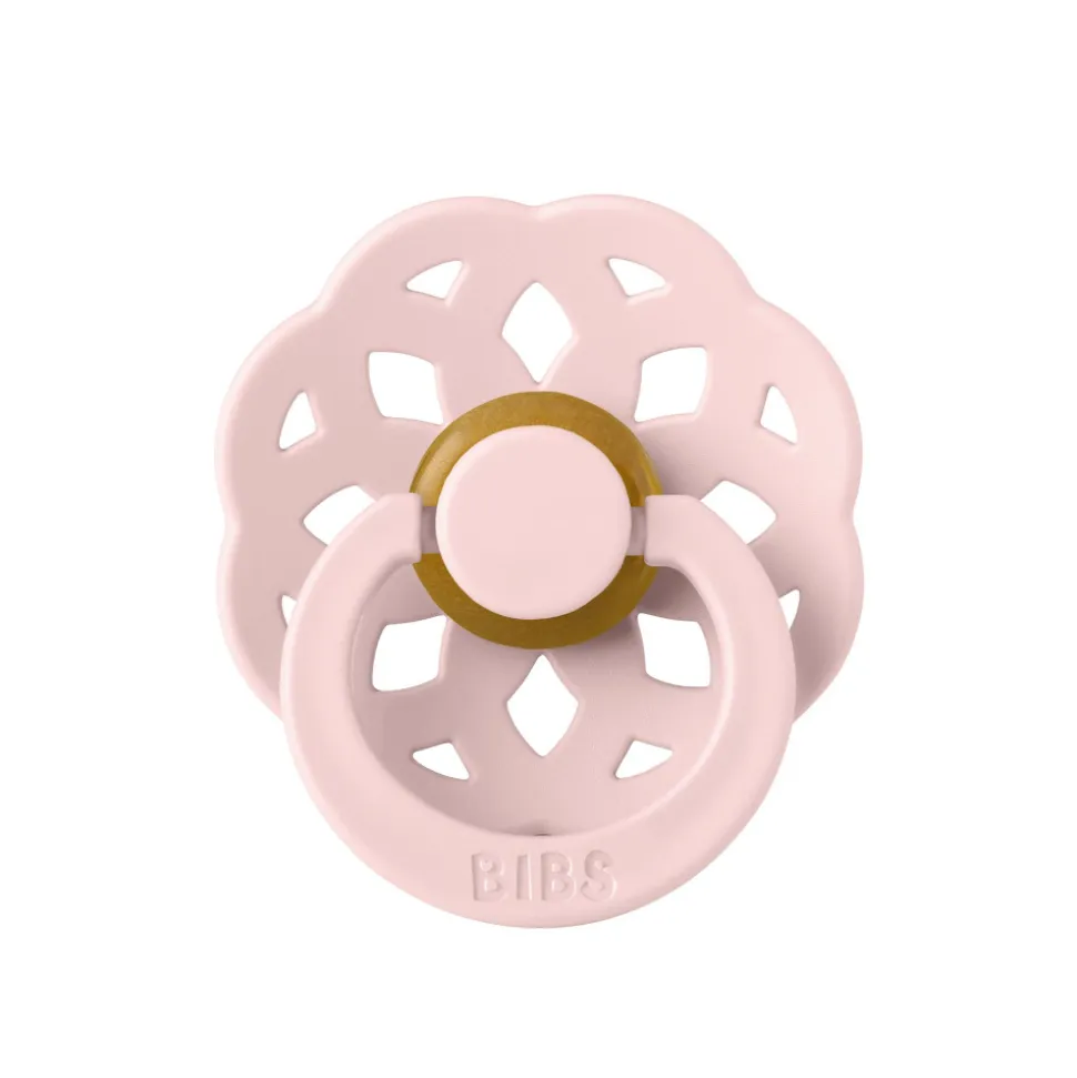 Pack de 2 sucettes bohème caoutchouc 0-6 mois ivory et blossom