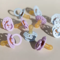 Pack de 2 sucettes bohème caoutchouc 0-6 mois vanilla et peach