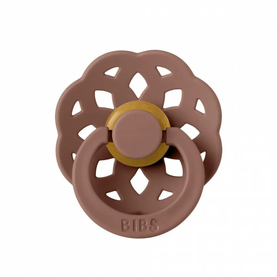 Pack de 2 sucettes bohème caoutchouc 0-6 mois woodchuck et blush