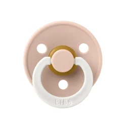 Pack de 2 sucettes colour caoutchouc symétrique phosphorescente 0-6 mois blush et vanilla