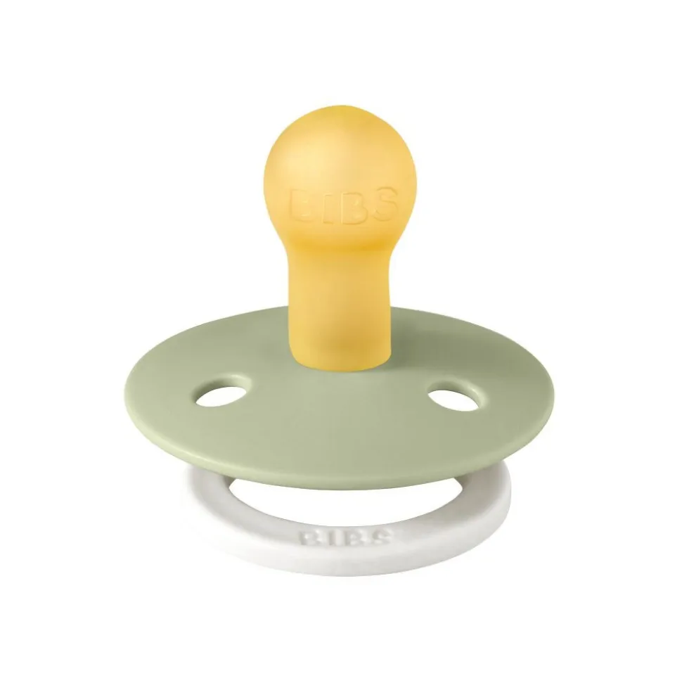 Pack de 2 sucettes colour caoutchouc phosphorescente 0-6 mois sage et cloud