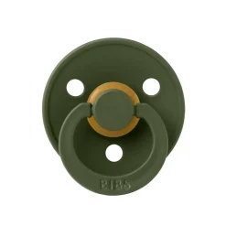 Pack de 2 sucettes colour caoutchouc 18 mois+ sage et hunter green