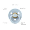 Pack de 2 sucettes colour caoutchouc 6 mois+ ivory et sage