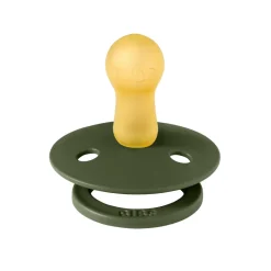 Pack de 2 sucettes colour caoutchouc 6 mois+ sage et hunter green