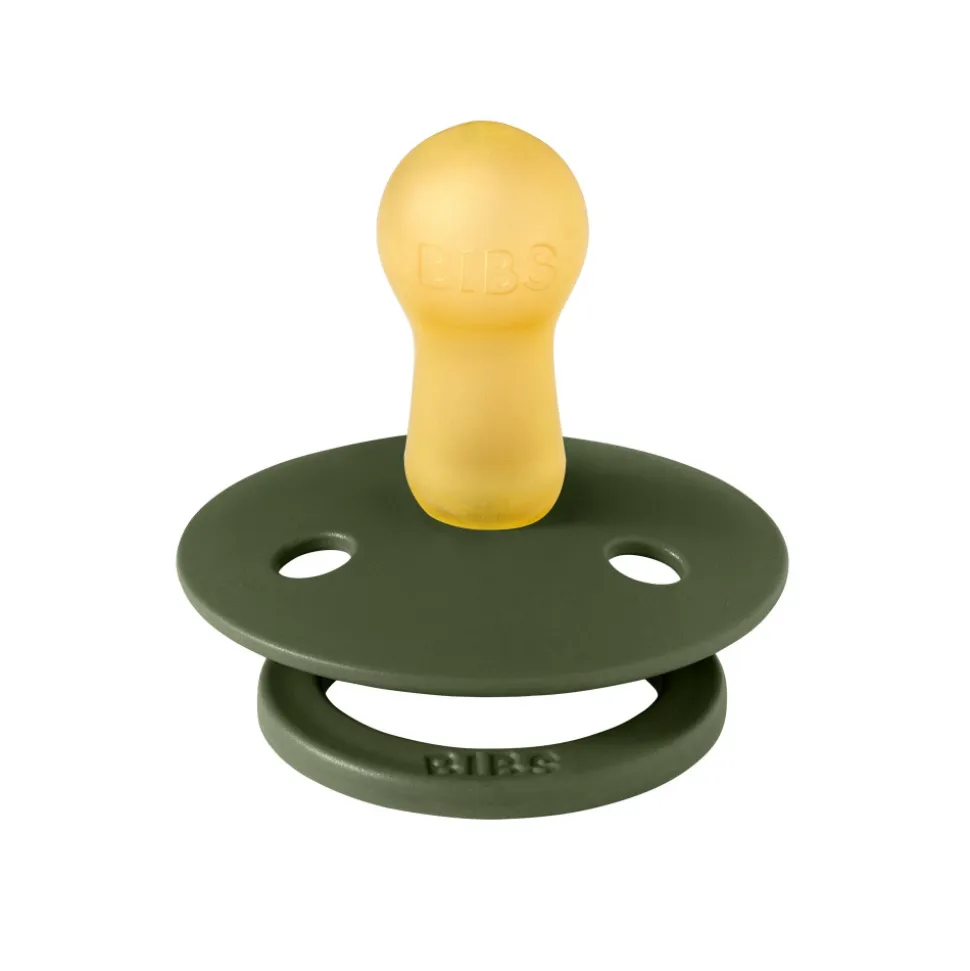 Pack de 2 sucettes colour caoutchouc 6 mois+ sage et hunter green