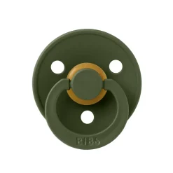 Pack de 2 sucettes colour caoutchouc 6 mois+ sage et hunter green