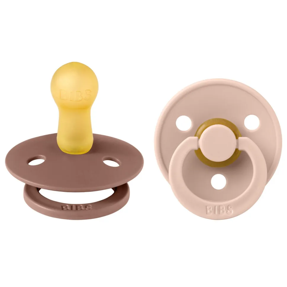 Pack de 2 sucettes colour caoutchouc 6 mois+ woodchuck et blush