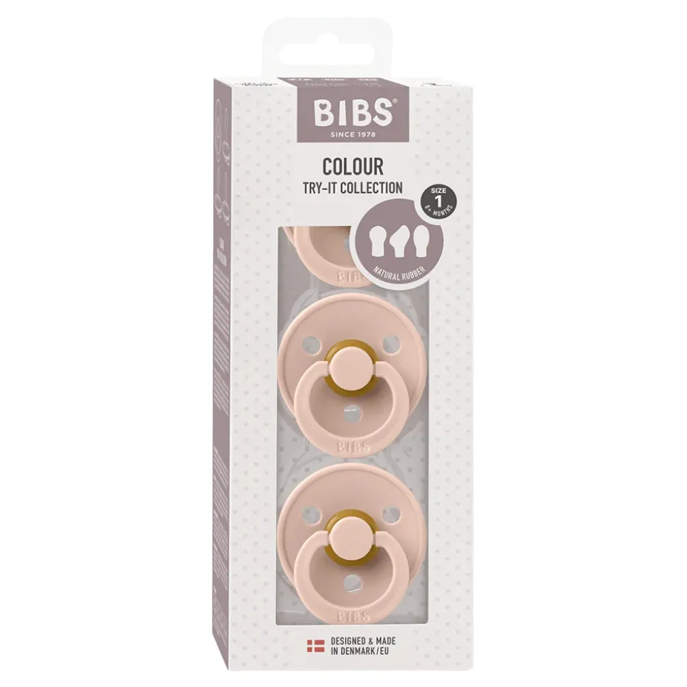 Pack de 3 sucettes try-it blush