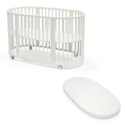 Pack duo lit sleepi + matelas - blanc