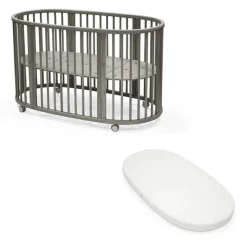 Pack duo lit sleepi + matelas - gris