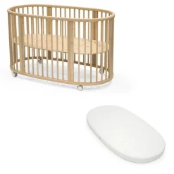 Pack duo lit sleepi + matelas - naturel