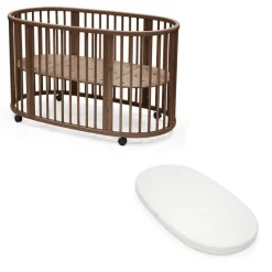 Pack duo lit sleepi + matelas - warm brown