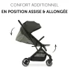 Pack duo poussette compacte travel n care olive + siège auto drive n care avec adaptateurs & base drive n care