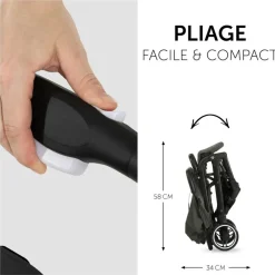Pack duo poussette compacte travel n care olive + siège auto drive n care avec adaptateurs & base drive n care
