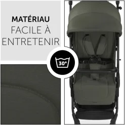 Pack duo poussette compacte travel n care olive + siège auto drive n care avec adaptateurs & base drive n care