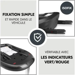 Pack duo poussette compacte travel n care olive + siège auto drive n care avec adaptateurs & base drive n care
